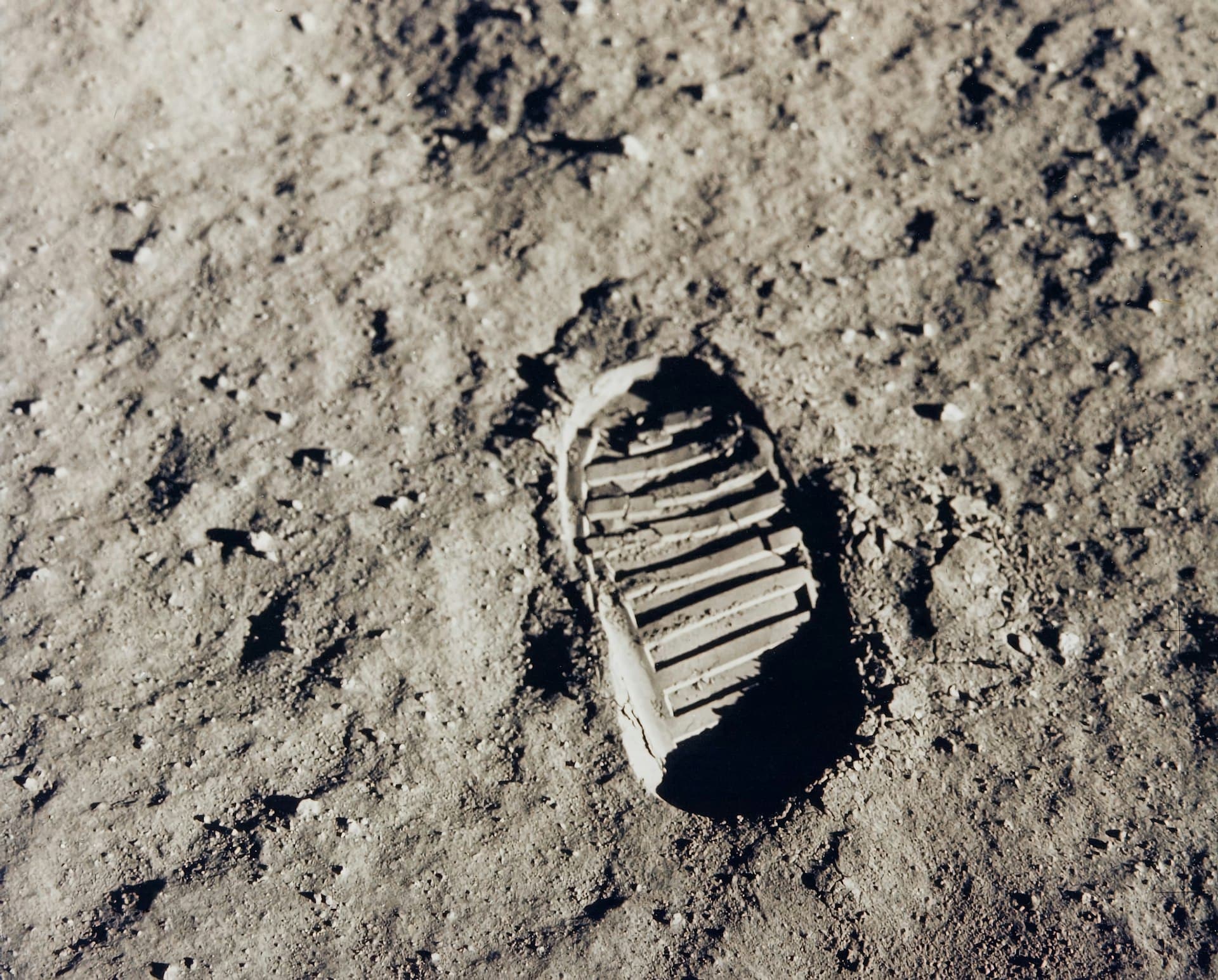 Bootprint on the lunar surface